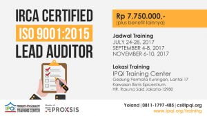 ISO 9001:2015 Lead Auditor (IRCA)
