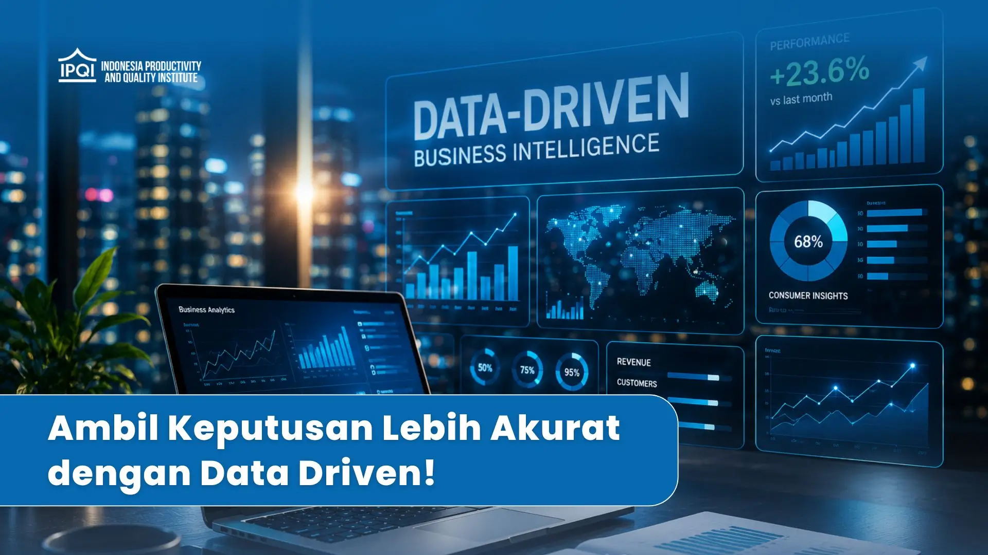 Ilustrasi penerapan strategi bisnis data driven di era digital